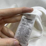 Close-up of Burberry designer clothing craftsmanship