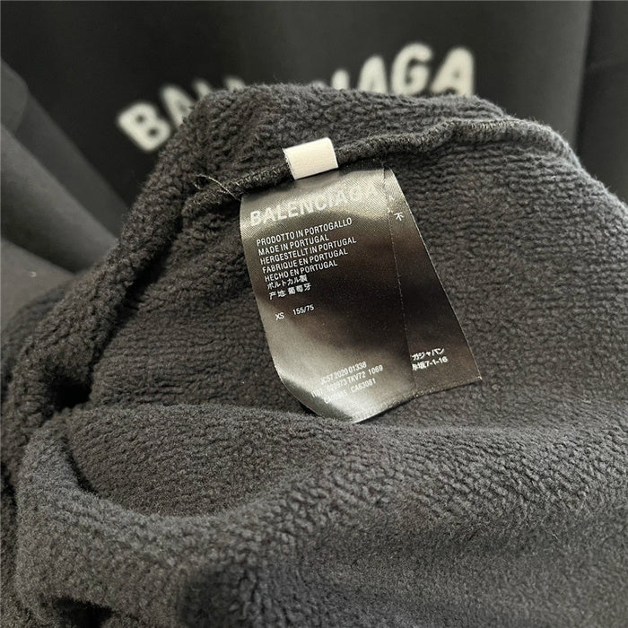 Close-up of Balenciaga designer clothing craftsmanship