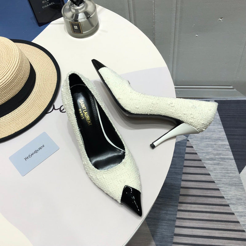 Saint Laurent luxury shoes detail shot