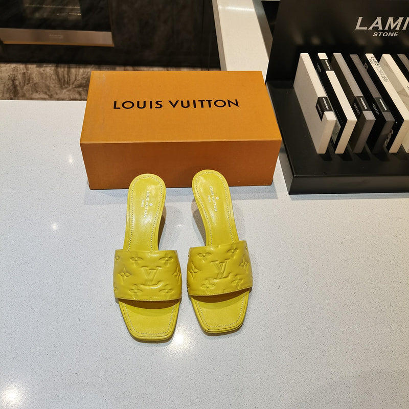 Louis Vuitton Red Loafer Flats - Side Profile View