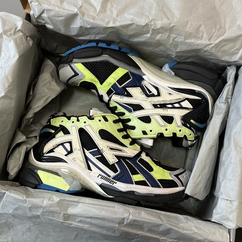 Balenciaga Grey Bow-Detail Flats - Heel Detail View