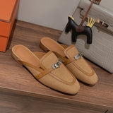 Hermès Beige Slingback Heels - Angled View