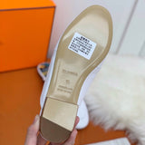 Hermès Black Loafer Flats - Sole Detail View