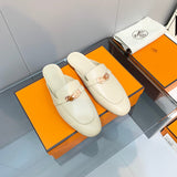 Hermès Burgundy Espadrille Wedge Sandals - Front View
