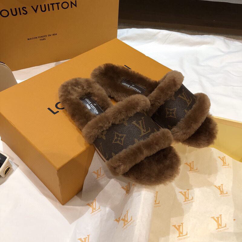 Close-up of Louis Vuitton shoes craftsmanship