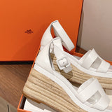 Hermes shoes Style 297 - front view, luxury comfort fit (alternate angle)