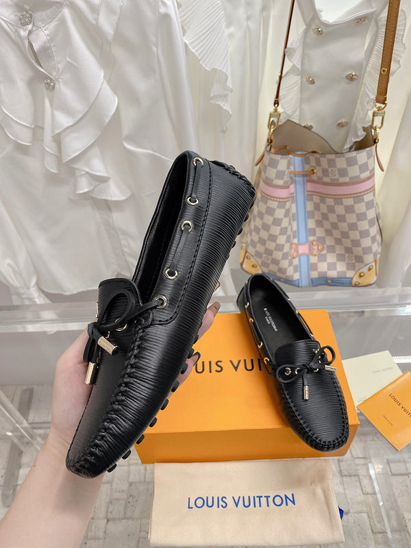 Louis Vuitton White Low-Top Sneakers - Front View