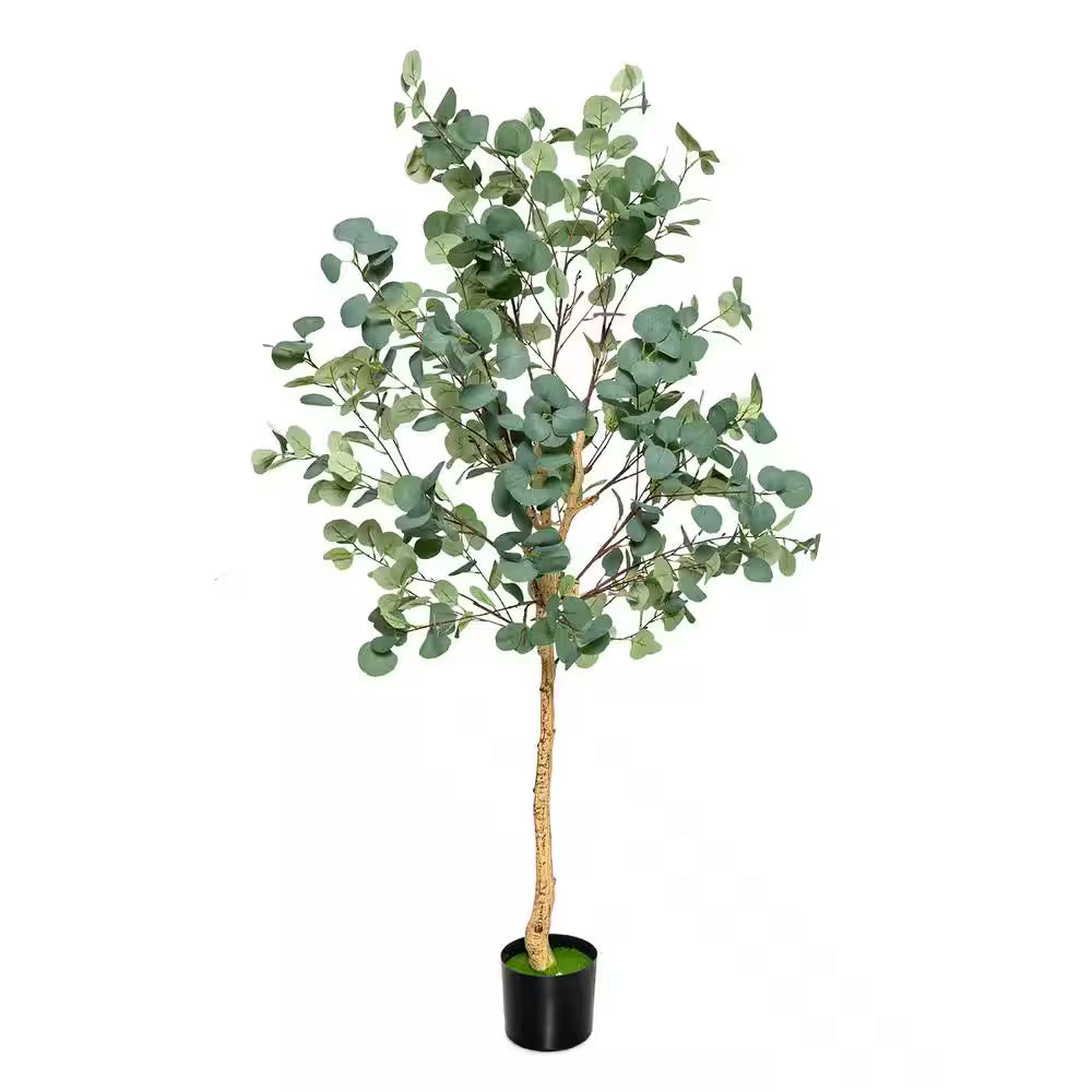 5 . 5 FT Artificial Tree Fake Eucalyptus Tree