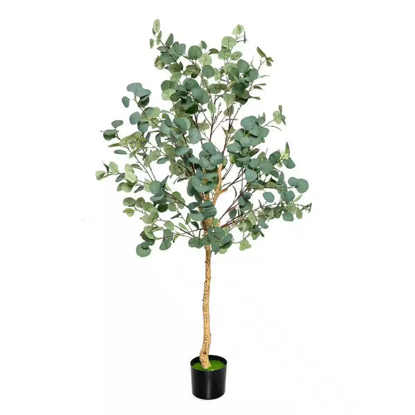 5 . 5 FT Artificial Tree Fake Eucalyptus Tree