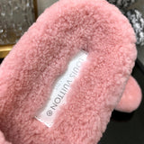 Louis Vuitton Chocolate Brown Ankle Strap Heels - Close-Up Texture View