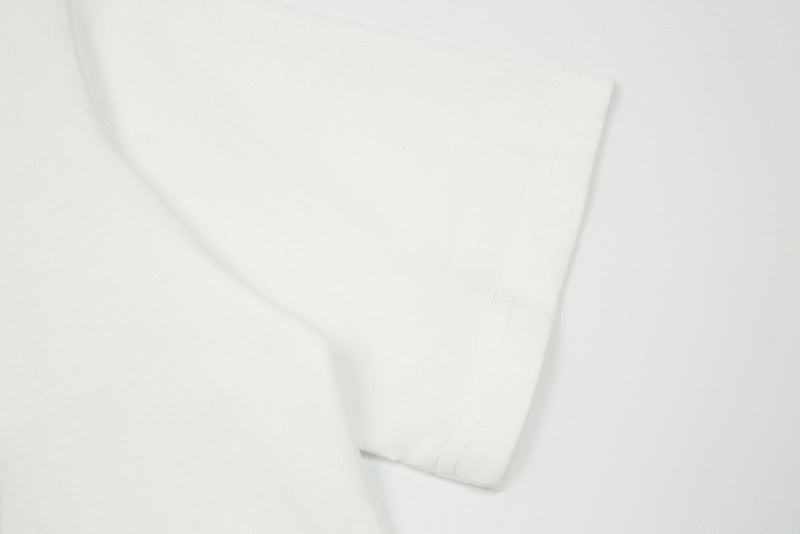 Close-up of Burberry t-shirt craftsmanship