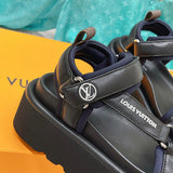 Louis Vuitton Red Loafer Flats - Front View