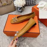 Hermes shoes Style 351 - texture and material detail