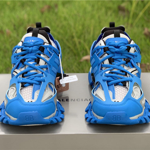 Balenciaga White Low-Top Sneakers - Angled View