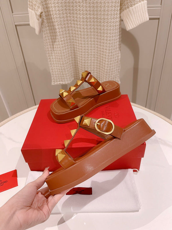 Close-up of Valentino Garavani shoes craftsmanship