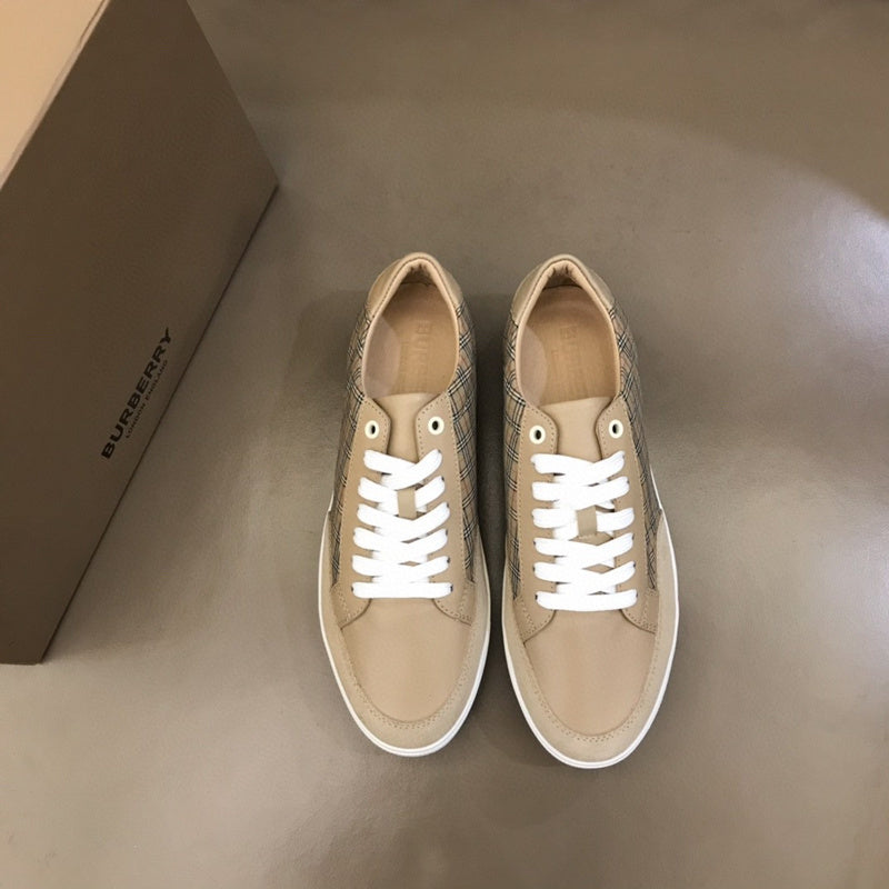 Burberry Camel Loafer Flats - Back View