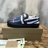 Burberry Red High-Top Sneakers - Full Silhouette View