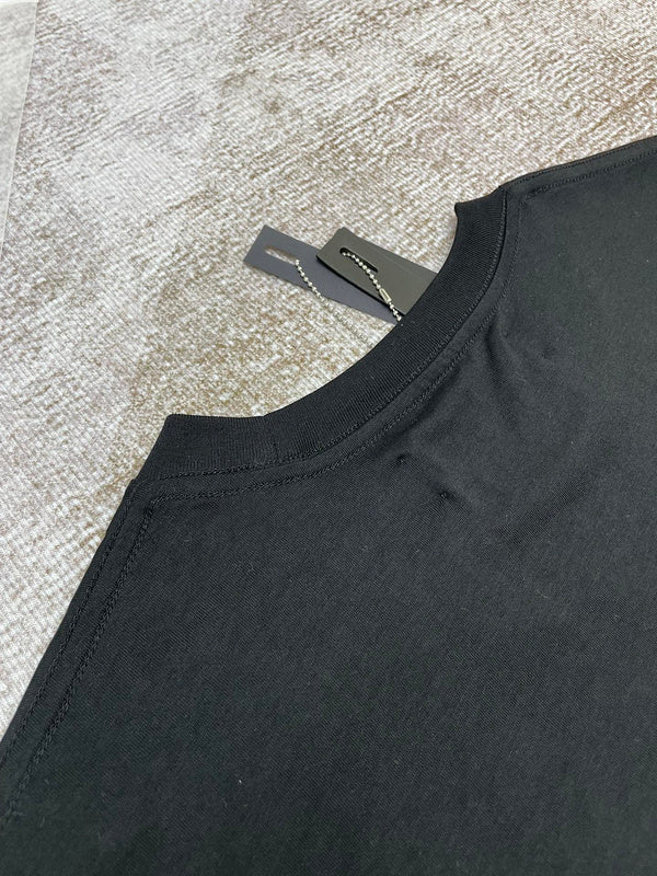 Close-up of Amiri t-shirt craftsmanship