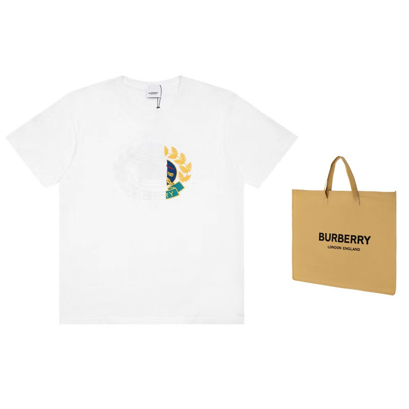 Burberry luxury t-shirt detail shot