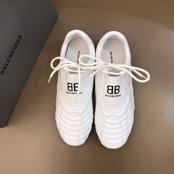 Balenciaga Nude Low-Top Sneakers - Side Profile View