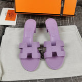 Hermes sandals Style 007 - close-up of luxury comfort fit (alternate angle)