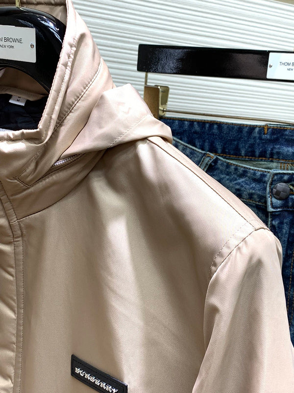 Close-up of Burberry designer clothing craftsmanship