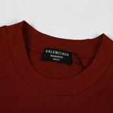 Close-up of Balenciaga t-shirt craftsmanship