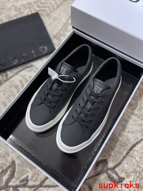 Givenchy Red Chunky Platform Sneakers - Side Profile View