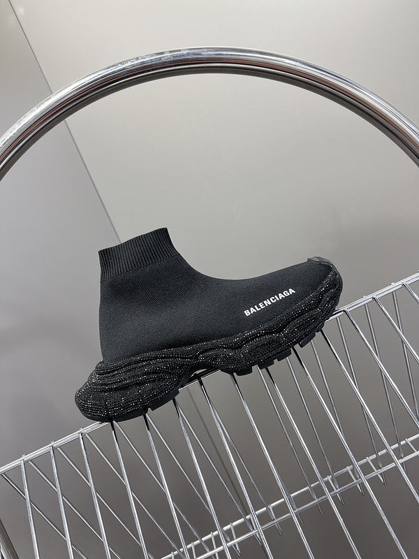 Balenciaga Burgundy Combat Boots - Angled View
