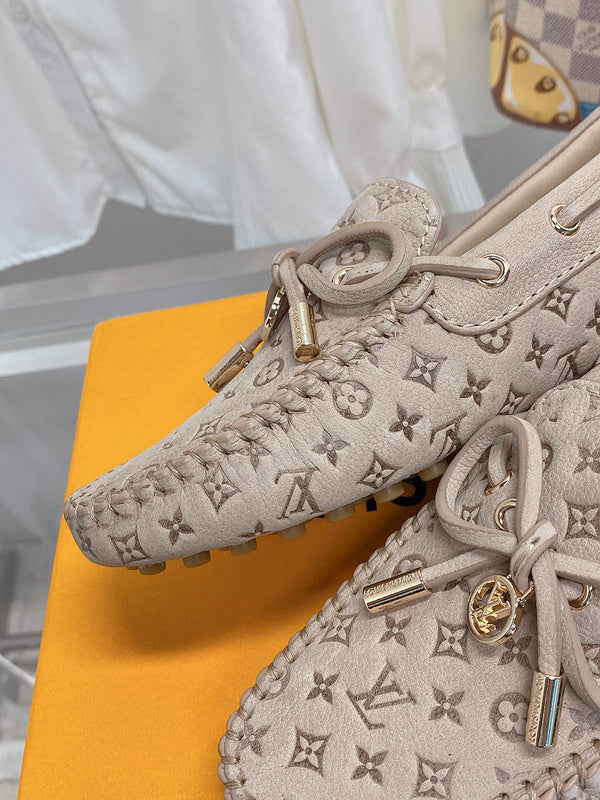 Louis Vuitton White Low-Top Sneakers - Full Silhouette View