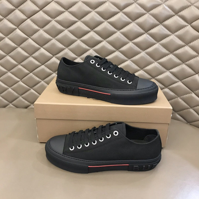 Burberry Grey High-Top Sneakers - Lifestyle Styling Shot