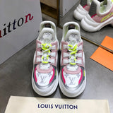 Louis Vuitton Grey Knee-High Boots - Angled View