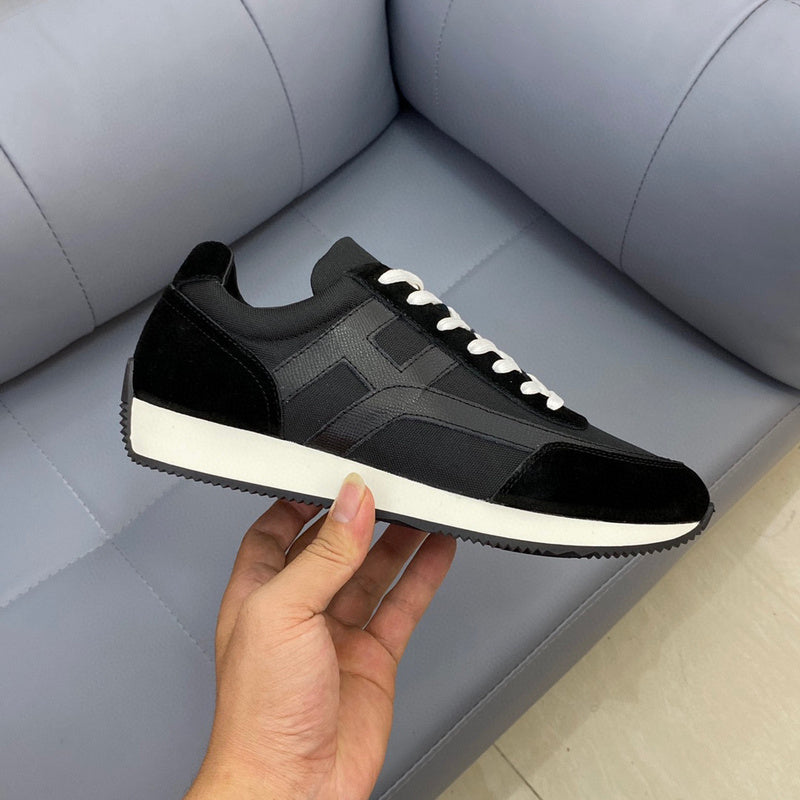 Hermès White Block Heel Pumps - Angled View