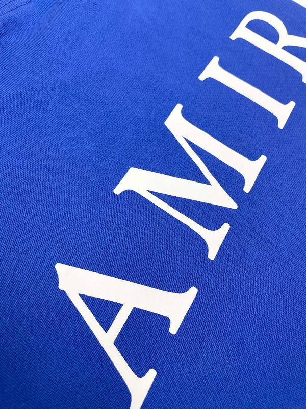 Close-up of Amiri hoodie craftsmanship