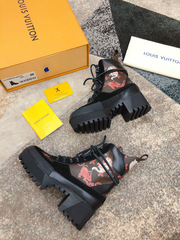 Louis Vuitton luxury shoes detail shot