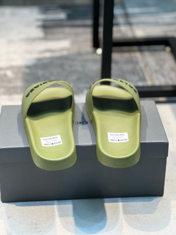 Balenciaga Tan Platform Sandals - Back View