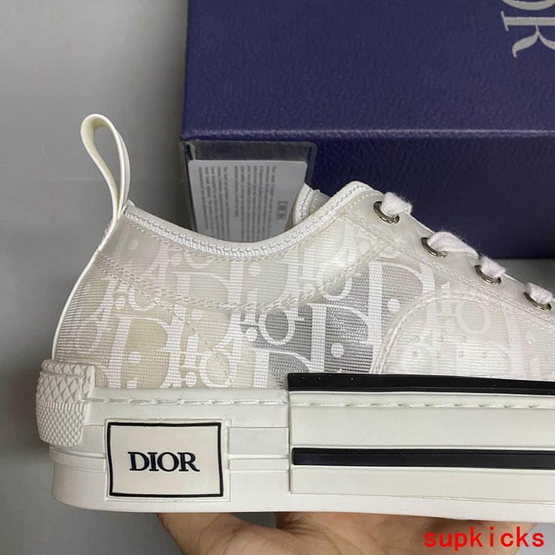 Dior shoes Style 005 - close-up of classic monogram styling (alternate angle)