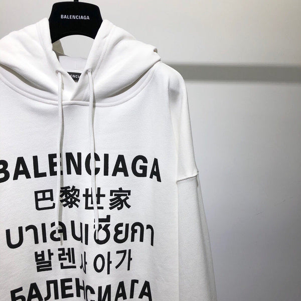 Close-up of Balenciaga designer clothing craftsmanship
