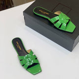 Close-up of Saint Laurent shoes craftsmanship