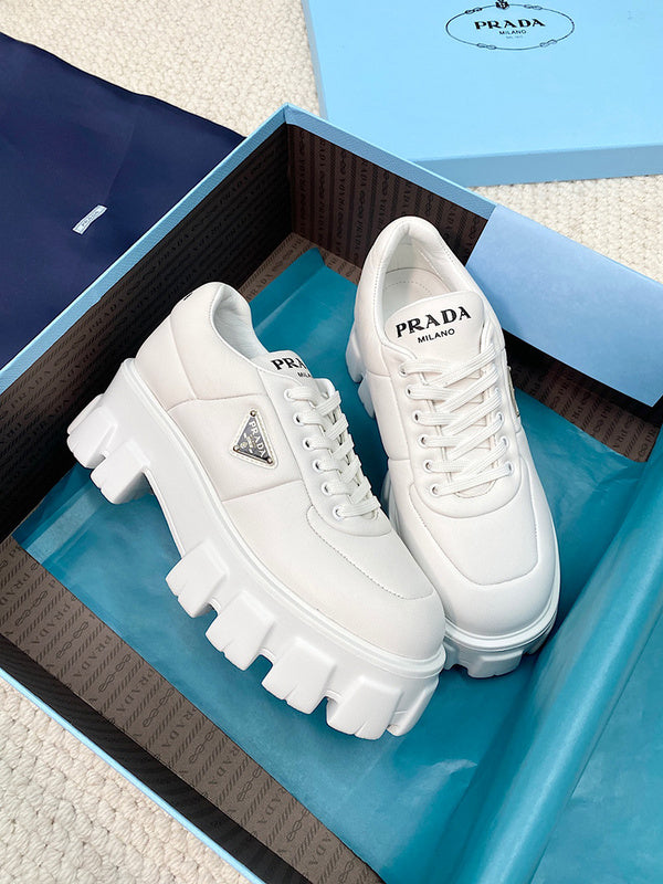 Prada luxury shoes detail shot