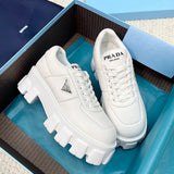 Prada luxury shoes detail shot