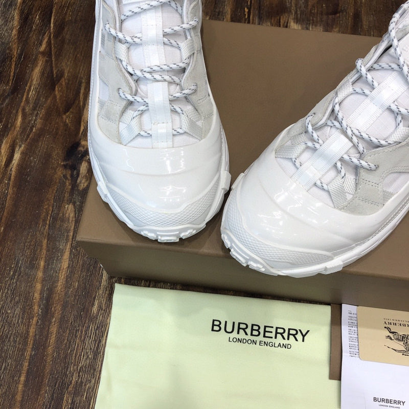 Burberry White Chelsea Boots - Sole Detail View