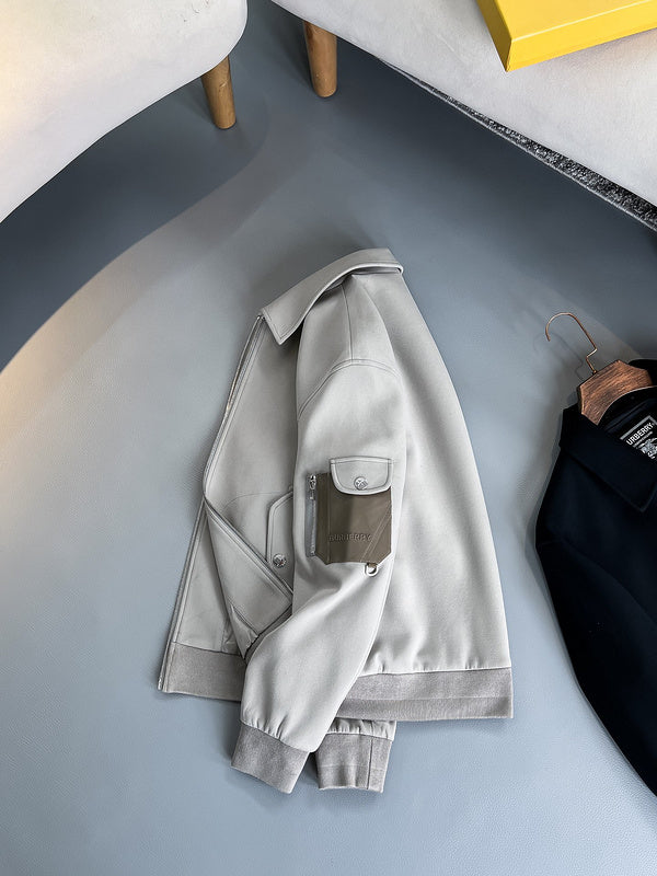 Close-up of Burberry designer clothing craftsmanship