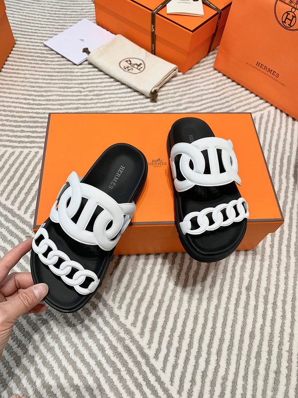 Hermes sandals Style 211 - styled lifestyle view