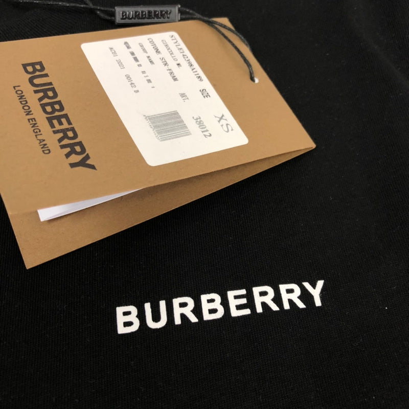 Burberry luxury t-shirt detail shot