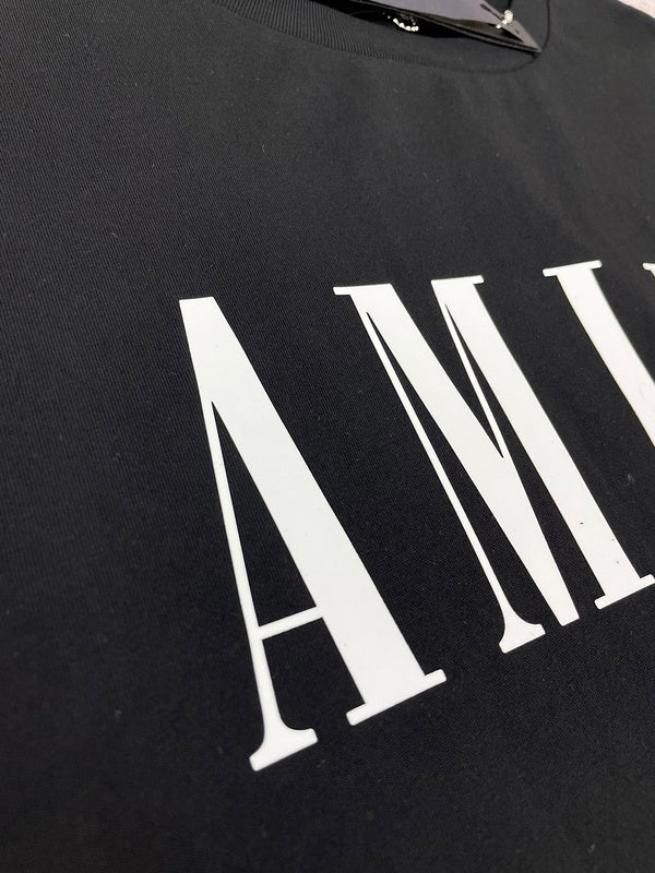 Close-up of Amiri t-shirt craftsmanship