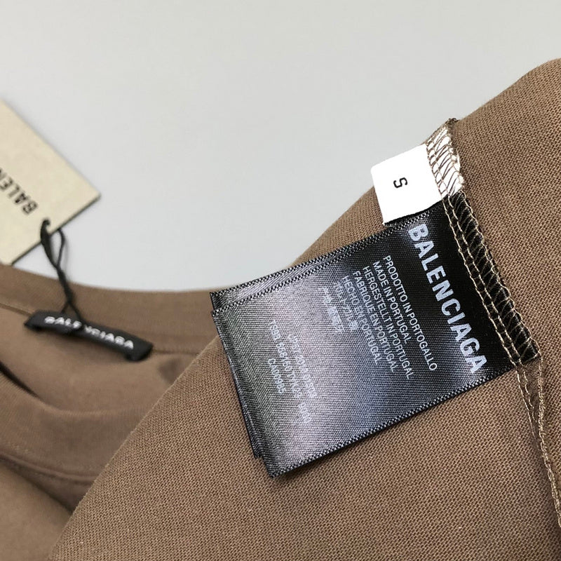 Close-up of Balenciaga designer clothing craftsmanship