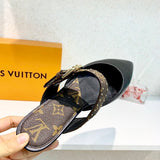 Louis Vuitton luxury shoes detail shot