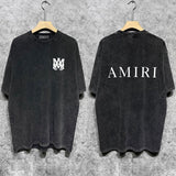 Amiri luxury t-shirt detail shot