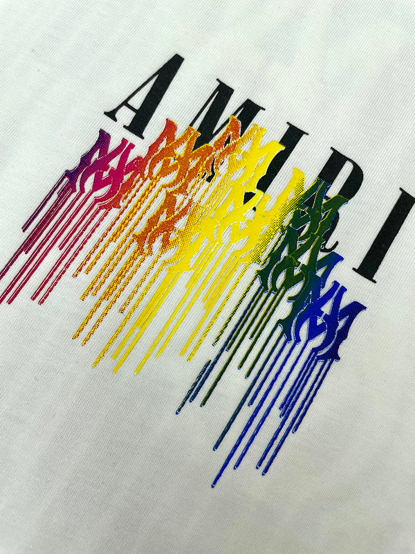 Close-up of Amiri t-shirt craftsmanship